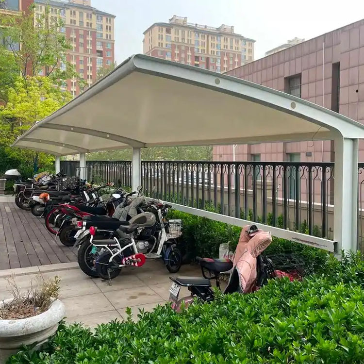 汕尾膜结构电动车棚